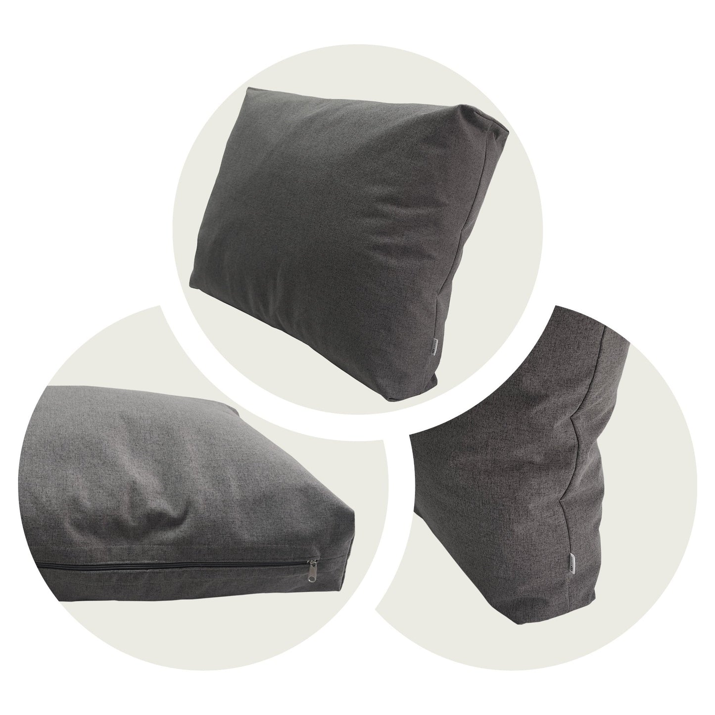 Coussin de palette avec dossier moelleux - d'extérieur