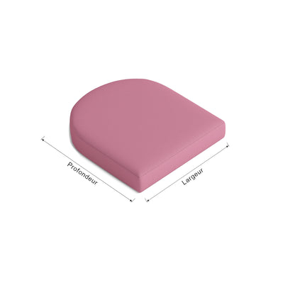 Coussin d'assise semi-circulaire