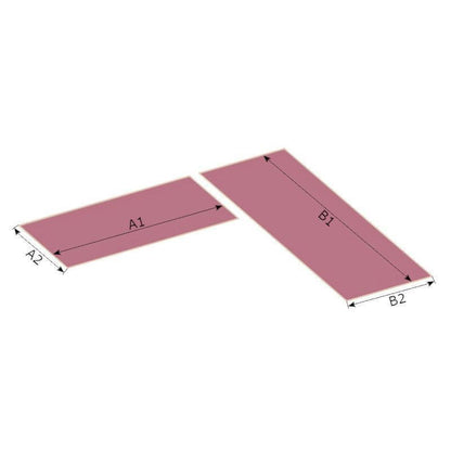Coussin pour banc d'angle en 2 parties - d'extérieur